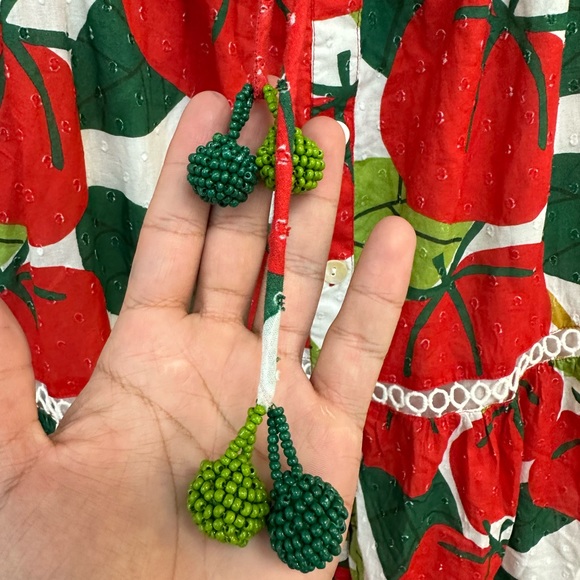 NWT FARM Rio Tomato Midi Dress - Picture 6 of 12